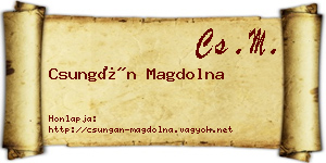 Csungán Magdolna névjegykártya
